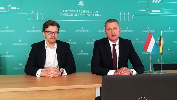 Министр энергетики Жигимантас Вайчюнас и министр энергетики Люксембурга Клод Турмес - Sputnik Lietuva