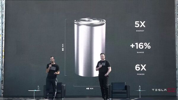 Tesla Battery Day prezentacija - Sputnik Lietuva