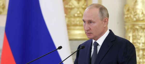 Президент РФ В. Путин Президент РФ В. Путин - Sputnik Lietuva
