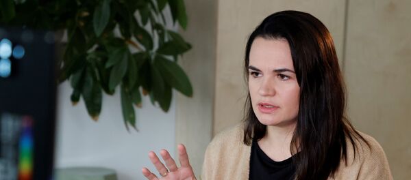 Экс-кандидат в президенты Белоруссии Светлана Тихановская в Литве, 28 сентября 2020 года Экс-кандидат в президенты Белоруссии Светлана Тихановская в Литве, 28 сентября 2020 года - Sputnik Литва