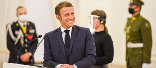 Prancūzijos prezidentas Emanuelis Makronas Prancūzijos prezidentas Emanuelis Makronas - Sputnik Lietuva