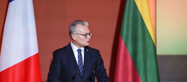 Президент Литвы Гитанас Науседа Президент Литвы Гитанас Науседа - Sputnik Литва