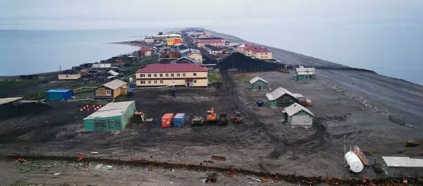 Вид на поселок с сопки Вид на поселок с сопки - Sputnik Lietuva