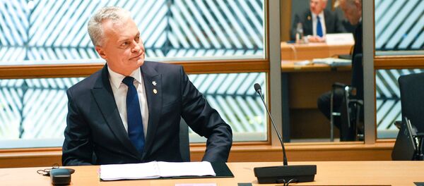 Президент Литвы Гитанас Науседа Президент Литвы Гитанас Науседа - Sputnik Литва