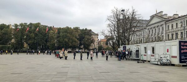 Очередь на голосование в Вильнюсе - Sputnik Литва