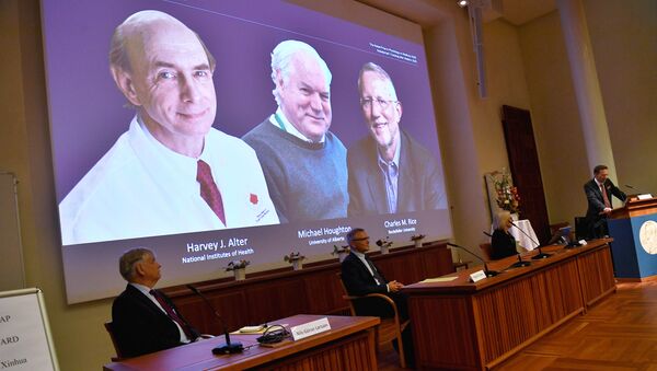 Лауреаты Нобелевской премии по медицине за 2020 год  - Sputnik Литва