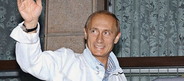 Президент РФ Владимир Путин во время краткосрочного отпуска в Алтайском крае Президент РФ Владимир Путин во время краткосрочного отпуска в Алтайском крае - Sputnik Lietuva