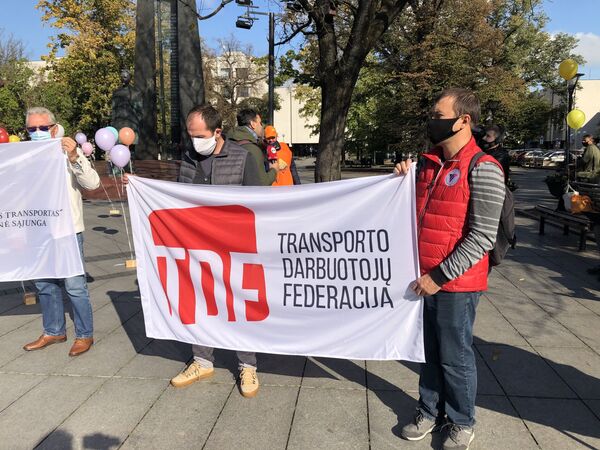 Митинг профсоюзов в Вильнюсе - Sputnik Lietuva
