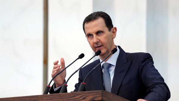 Президент Сирийской Арабской Республики Башар Асад  - Sputnik Lietuva