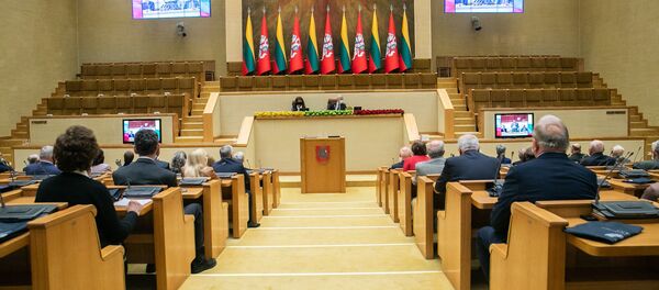 Зал заседаний Сейма Литвы, архивное фото - Sputnik Литва