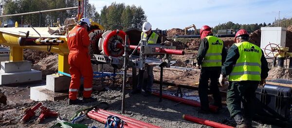 Испытания трубопровода GIPL в Литве Испытания трубопровода GIPL в Литве - Sputnik Lietuva