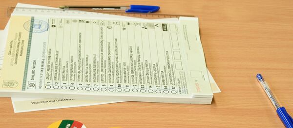 Бюллетени для голосования в Сейм Литвы - Sputnik Литва