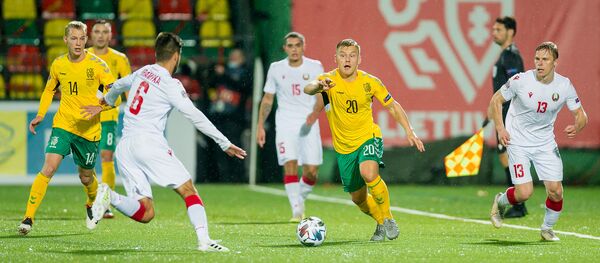 Матч сборной Литвы и сборной Белоруссии - Sputnik Литва