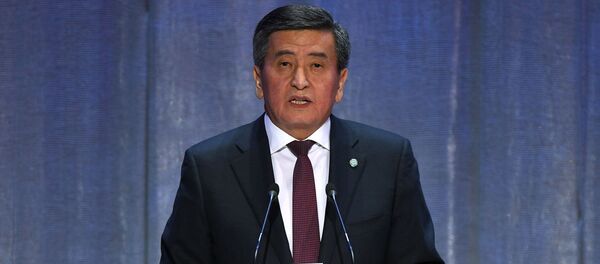 Президент Киргизии Сооронбай Жээнбеков Президент Киргизии Сооронбай Жээнбеков - Sputnik Lietuva