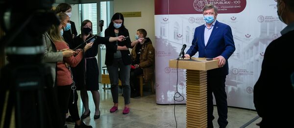 Лидер правящей партии Союз крестьян и зеленых Литвы Рамунас Карбаускис - Sputnik Литва