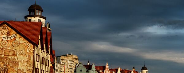 Квартал Рыбная деревня на реке Старая Преголя в Калининграде Квартал Рыбная деревня на реке Старая Преголя в Калининграде - Sputnik Lietuva