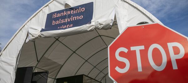 Išankstinio balsavimo punktas Vilniuje - Sputnik Lietuva
