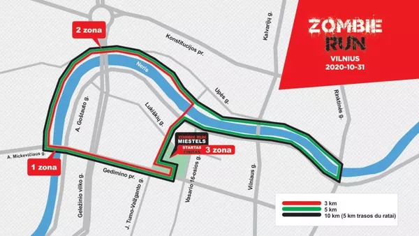 Zombių apokalipsė Vilniaus centre: sostinėje vyks neįprastas bėgimas