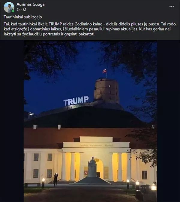 Trump ant Gedimino kalno. Kaip lietuvaičiai kišasi į Amerikos rinkimus Trump ant Gedimino kalno. Kaip lietuvaičiai kišasi į Amerikos rinkimus - Sputnik Lietuva