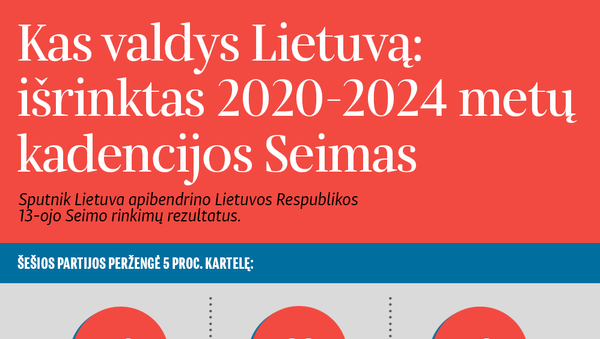 Kas valdys Lietuvą: išrinktas 2020-2024 metų kadencijos Seimas - Sputnik Lietuva