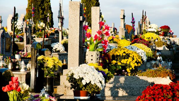 Цветы на могилах в День поминовения усопших  - Sputnik Литва
