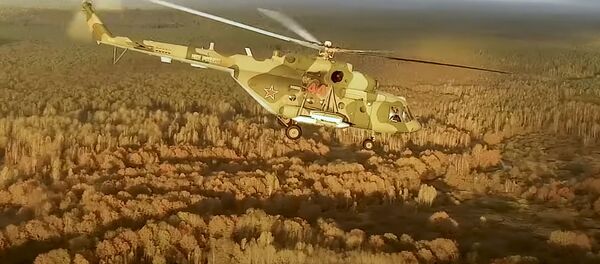 Летное тактическое учение с личным составом смоленского отдельного вертолетного полка ЗВО - Sputnik Литва