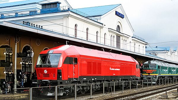 Железнодорожный вокзал в Вильнюсе, архивное фото - Sputnik Литва