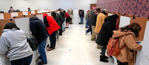 Досрочное голосование в США, выборы президента Досрочное голосование в США, выборы президента - Sputnik Lietuva