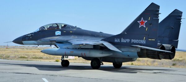 Rusijos naikintuvas MiG-29 Rusijos naikintuvas MiG-29 - Sputnik Lietuva