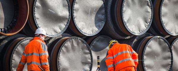 Трубы для газопровода Северный поток 2 Трубы для газопровода Северный поток 2 - Sputnik Литва