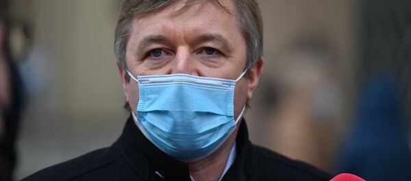 Лидер партии Союз крестьян и зеленых Литвы Рамунас Карбаускис - Sputnik Литва