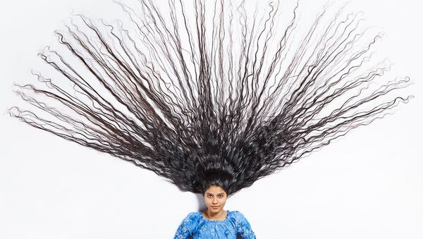 mergina užsiaugino ilgiausius plaukus pasaulyje - Sputnik Lietuva