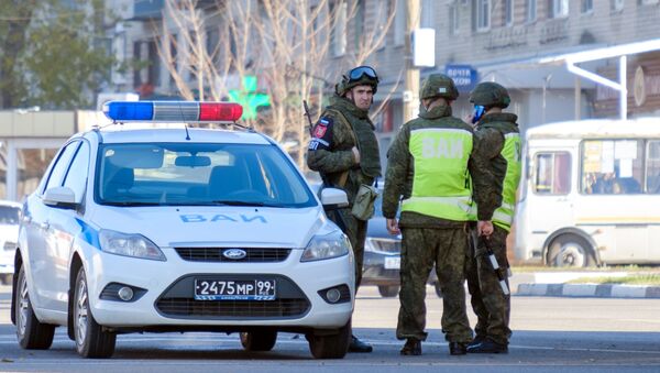 Karo policijos patrulis Voronežo pakraštyje - Sputnik Lietuva