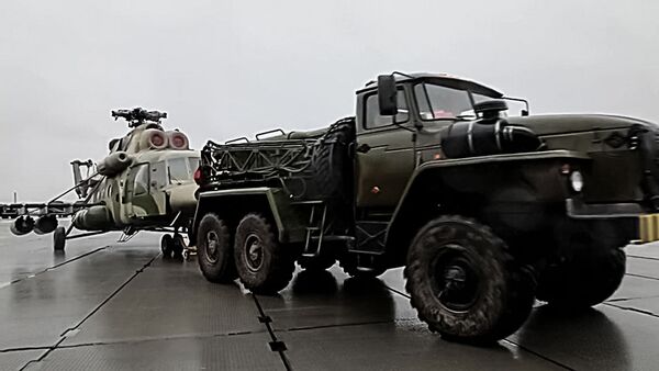 Отправка вертолетов ВКС России в Нагорный Карабах для несения миротворческой службы  - Sputnik Lietuva