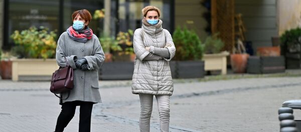 Масочный режим в Вильнюсе Масочный режим в Вильнюсе - Sputnik Литва