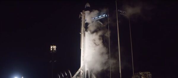 Появилось видео запуска космического корабля Crew Dragon к МКС - Sputnik Литва
