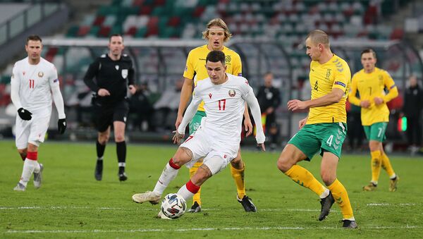 Матч по футболу между Белоруссией и Литвой  - Sputnik Литва