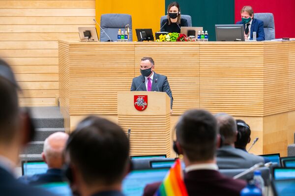 Древний союз Литвы и Польши был основоположником ЕС, заявил Дуда - Sputnik Литва