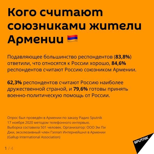 Опрос показал, как жители Армении относятся к России - Sputnik Литва