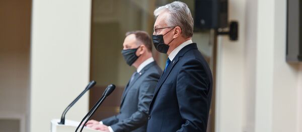 Президенты Польши и Литвы Анджей Дуда и Гитанас Науседа - Sputnik Литва