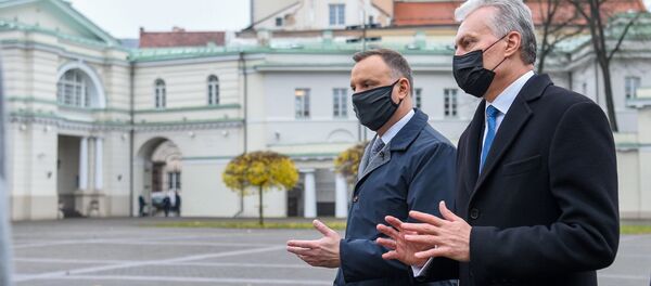 Президенты Польши и Литвы Анджей Дуда и Гитанас Науседа - Sputnik Литва