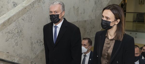 Президент Литвы Гитанас Науседа и спикер Сейма Виктория Чмилите-Нильсен - Sputnik Литва