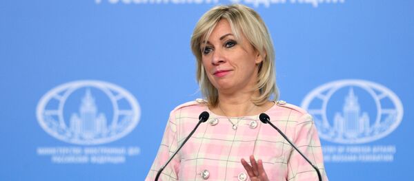 Oficiali Rusijos URM atstovė Marija Zacharova Oficiali Rusijos URM atstovė Marija Zacharova - Sputnik Lietuva
