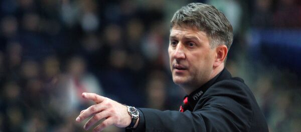 Главный тренер сборной Литвы по баскетболу Дарюс Масколюнас Главный тренер сборной Литвы по баскетболу Дарюс Масколюнас - Sputnik Литва