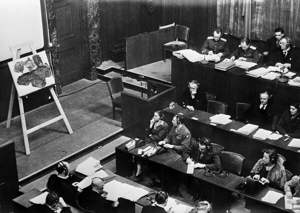 В зале суда Нюрнбергского процесса - Sputnik Lietuva