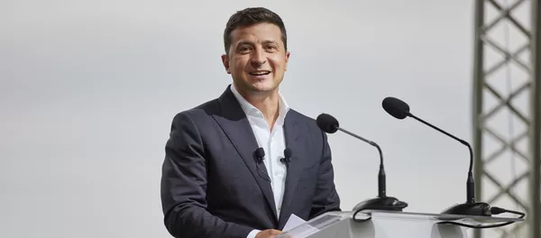 Президент Украины Владимир Зеленский Президент Украины Владимир Зеленский - Sputnik Lietuva