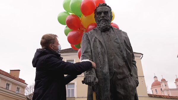 Видео с празднования дня рождения Басанавичюса в Вильнюсе - Sputnik Литва