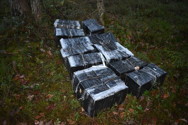 В Литве контрабандисты потеряли два груза и автомобиль Audi A6 В Литве контрабандисты потеряли два груза и автомобиль Audi A6 - Sputnik Литва