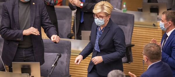 Премьер-министр Литвы Ингрида Шимоните - Sputnik Литва
