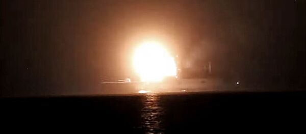 Фрегат Адмирал Горшков выполнил испытательную ракетную стрельбу в Белом море Фрегат Адмирал Горшков выполнил испытательную ракетную стрельбу в Белом море - Sputnik Lietuva